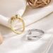 Wind Crossed Zirconia Simple Cool, Irregular Square Diamond Ring, Exquisite And Refined Hand Jewelry With Elegant_ipsvogv.com