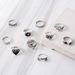 Animal Ring Sweet Street Style Number 8 Lucky Spades A Playing Card Set Of 10 Rings_ipsvogv.com