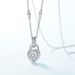 new Love Moissanite Clavicle Necklace S925 Silver Full Of Bright Colored Diamond Necklace Light Luxury Fashion Personality_ipsvogv.com