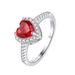 Hot Selling Jewelry Royal Ruby Ring Necklace Earrings Three Piece Set Female Colored Gemstone Set_ipsvogv.com