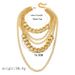 Minimalist Punk Hip-hop Mix And Match Accessories For Women, Exaggerated Multi-layer Tassel Handmade Chain Necklace_ipsvogv.com