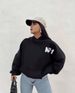 Women's Clothing popular velvet loose long sleeved hooded printed short sweatshirt for women_ipsvogv.com
