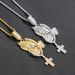 Pendants & Charms New Hip Hop Hands Folded Pendant Prayer Gesture Retro Hip Hop Necklace_ipsvogv.com
