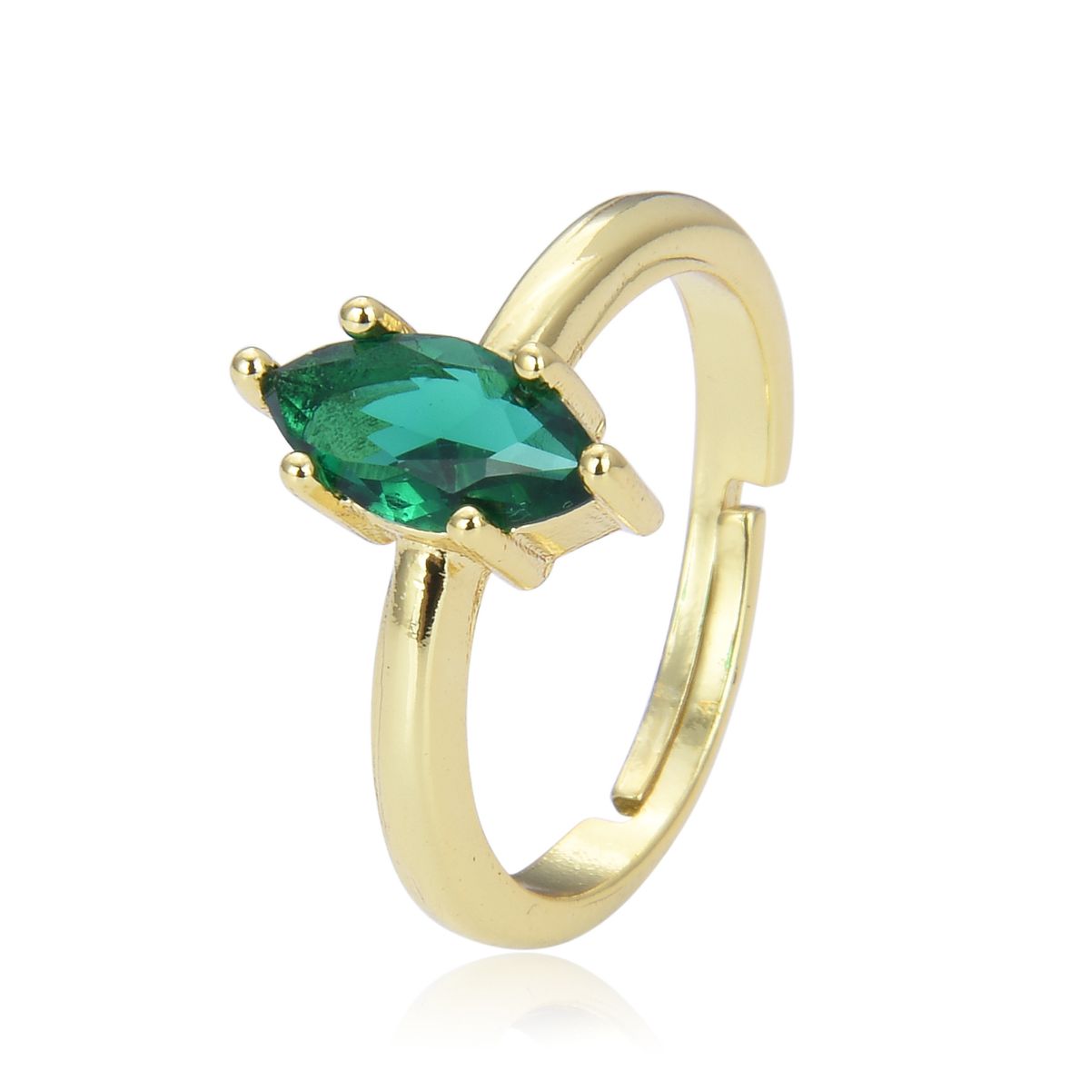 Women’s Jewelry Set Fashion Colored Zircon CZ Diamond Ring Female Jewelry Open Design Adjustable Index Finger Ring_ipsvogv.com