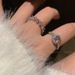 Pink Ring~Zircon Sparkling Inlaid High Super End Feeling Light Luxury Open Mouth Finger With Diamond Arrangement And_ipsvogv.com