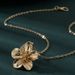 Metal Light Luxury Collarbone Chain With A And High-end Feel, Simple Flower Metal Necklace For Women_ipsvogv.com