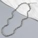 Trendy Hip Hop Necklace For Boys, Simple And Basic Plain Chain, Titanium Steel Indentation, Double Woven Chain, Twisted Rope Necklace_ipsvogv.com