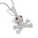 Pendants & Charms Hip Hop Pendant Red Eyed Skull Necklace Micro Inlaid Zircon Personality Men's Niche Hip Hop Accessories_ipsvogv.com