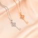 New Four Leaf Clover Key Clavicle Necklace For Women's Niche Design Versatile And Personalized Internet Celebrity_ipsvogv.com