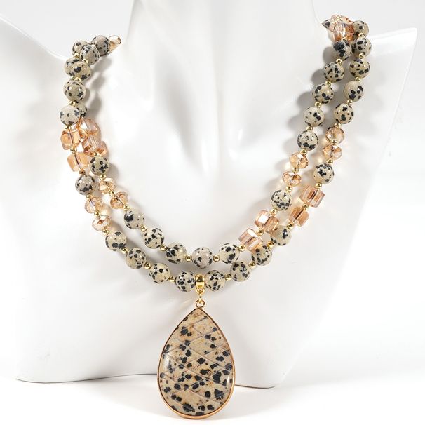 Sugar Cube Crystal 8mm Round Beads Tiger Eye Stone Ted Stone Natural Semi Precious Stone Sweater Chain Necklace Handmade_ipsvogv.com