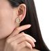 Women’s Jewelry Set Fashion Hot Selling Hip Hop Full Of Zircon Smiley Face Earrings Personality Copper Plated Real Gold Electroplated Earrings_ipsvogv.com