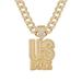 Letter USBOYZ Pendant Hip Hop Cuban Chain Alloy Personalized Necklace_ipsvogv.com