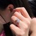 Cao Shi Fashion Women Celebrity Fairy Style Flower Water Drop Pear Shape Zircon Open Ring Female_ipsvogv.com