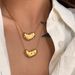 Unisex Hot Sale In Spring And Summer Titanium Steel Peach Heart Color Zircon Snake Chain Necklace_ipsvogv.com