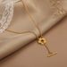 New Titanium Steel One Line Small Flower Necklace For Women K Gold OT Buckle Collarbone Versatile Round Bead Chain_ipsvogv.com