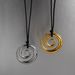 Autumn And Winter Spot INS Gold Plated Titanium Steel Polished Vortex Leather Rope Adjustable Necklace_ipsvogv.com