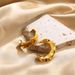 Women’s Jewelry Set Fashion Style Fashion Design Temperament Light Luxury Vacuum Plating High End Cold Style Simple Thread Earrings_ipsvogv.com