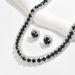 2024 Square Rhinestone Necklace And Earrings For Women Wedding Party Accessories Bride Two-Piece Set_ipsvogv.com