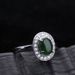 Pure Silver Inlaid Hetian Certificate, Natural Jade Ring With Adjustable Opening For Women_ipsvogv.com