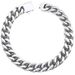 Minimalist Stainless Non-Fading Men's Hip-Hop Titanium Steel Three-Dimensional Cut Four-Sided Polished Cuban Bracelet_ipsvogv.com