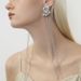 New Round Diamond Irregular Stud Earrings Temperament High Sense Long Fringed Earrings Earrings Women's Earrings_ipsvogv.com