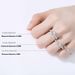Mosang Stone Diamond D Color Micro Set 1 Carat Male and Female Wedding Proposal Silver Ring as a Gift for Girlfriend_ipsvogv.com