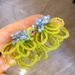 Unisex Colorful Beaded Small Fresh Earrings Flower Versatile Niche Design Handmade Crystal Glass Bead Earrings For Women_ipsvogv.com