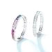 Summer Bright Colored Zirconium Closed Ring S925 Silver Inlaid Colored Gem Light Luxury Simple Ring_ipsvogv.com