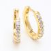 Women's Jewelry Gold Plated Sparkling Hug Earrings Fashionable Niche Design Circle High End Earrings_ipsvogv.com