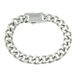 Hip Hop Punk Smooth Stainless Steel Spring Buckle Cuban Chain Trendy Men's Cool and Dominant Necklace Decoration_ipsvogv.com