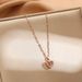 2023 New Smart Ocean Heart Titanium Steel Necklace Women's Light Luxury Small Group Pendant Versatile Collar Chain Does_ipsvogv.com