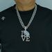 Fashionable Diamond LOVE Rugby Alloy Pendant, Hip-hop Men's Necklace, Personalized And Colorful_ipsvogv.com