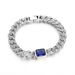 Blue Stone Arabesque Couple For Men And Women Cuban Bracelets Pair Korean Style Fashion Personality Trend_ipsvogv.com
