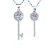 Women's Jewelry S925 Sterling Silver Key Moissanite Necklace One Carat Two Carats Luxury Design_ipsvogv.com