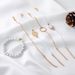 New Map Round Hollow Fried Dough Twists Beaded Woven Rope Adjustable 5-piece Suit Bracelet_ipsvogv.com