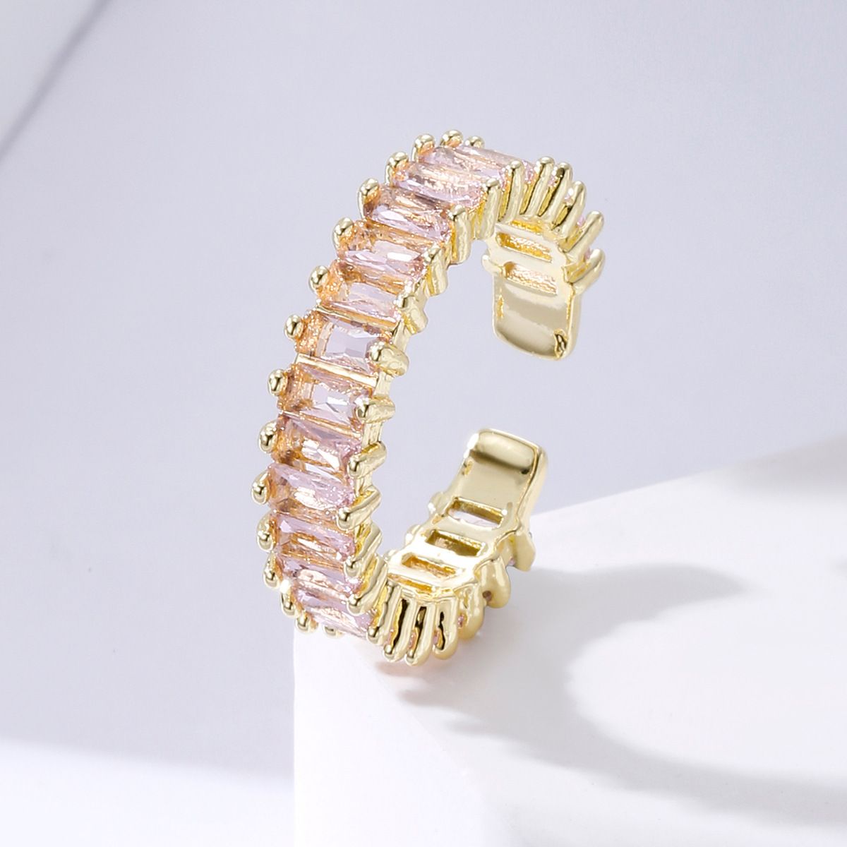 2022 New Simple And Cold Wind Cross Zircon Women's Fashion Personality Instagram Light Luxury Ring Index Finger_ipsvogv.com