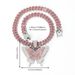 Hip Hop Style Jewelry Fashion Alloy Full Diamond Unisex Butterfly Pendant Cuban Chain_ipsvogv.com