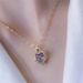 Korean version of Ocean Heart Necklace, Female Heart, Colorful Crystal Pendant, Titanium Steel Plating, Light Luxury,_ipsvogv.com