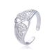 Unisex Luxury Diamond Zircon CZ Butterfly Wings Ring Open Design Hand Jewelry Gold And Silver Color Adjustable_ipsvogv.com