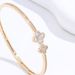 Women's Jewelry Set Fashion New Buckle Bracelet Four Leaf Clover Alloy Diamond Popular Bracelet Combination Women's Bracelet_ipsvogv.com