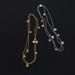 Women's Jewelry Medieval Wishing Pool Gold Coin Glitter Beads Sweater Chain Autumn And Winter Necklace Titanium Steel Silver Whale Rain_ipsvogv.com