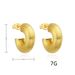 Women’s Jewelry Set Fashion EarringsThick Circle C Shaped Earrings Exaggerated Earrings New Trend Earrings Female Personality Simple_ipsvogv.com