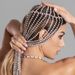European And American Fashion Accessories Exaggerated Personality Fringed Headband Cross-border New Trend Rhinestone Headgear Women's Hair Chain_ipsvogv.com