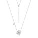 new Snowflake Brilliant Colored Gemstone Necklace Female S925 Silver Fully Inlaid With Shining White Zirconium Clavicle Chain Fashion_ipsvogv.com