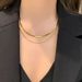 Colorless 2024 New Light Luxury And Unique Gold Neckchain Design High Grade Snake Bone Women's Summer Necklace With_ipsvogv.com