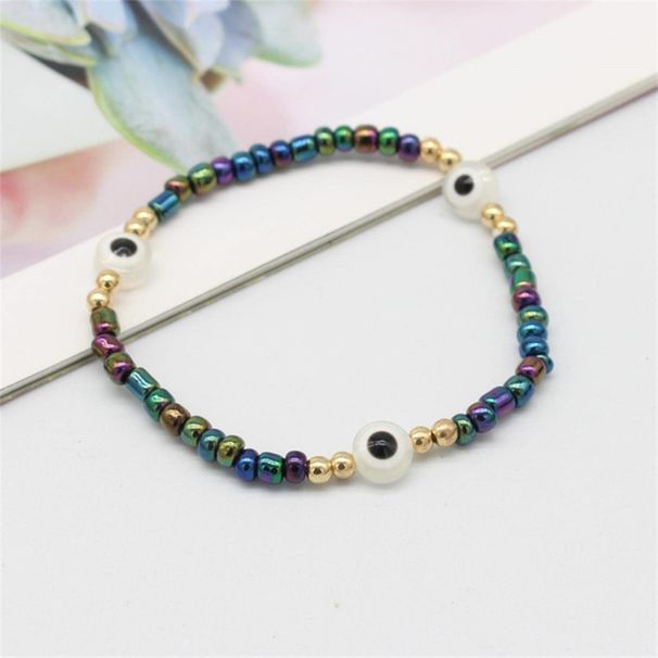 Yourun's New Devil's Eye Rice Bead Women's Bohemian Colored Beaded Bracelet Handmade_ipsvogv.com
