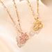 Smart Titanium Steel Necklace Female Delicate Micro Inlaid Cherry Pendant Fashion Chain Jewelry_ipsvogv.com