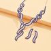 2024 Set Earrings Two-Piece Elegant Women's Necklace Chain Wedding Evening Dress Banquet Accessories_ipsvogv.com
