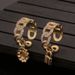 Geometric Hand Jewelry Creative Personality Cuban Chain Ring Lock Flower Design Accessory Opening Adjustable New_ipsvogv.com