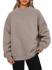 Women's sweatshirt long sleeve turtleneck pullover sweatshirt casual sweatshirt fleece top_ipsvogv.com